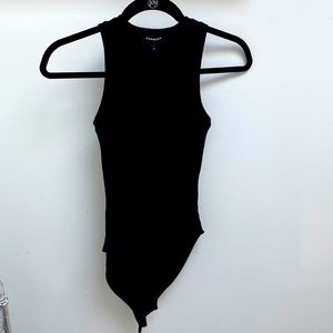 Carbon38 Blacked Ribbed Bodysuit - Medium